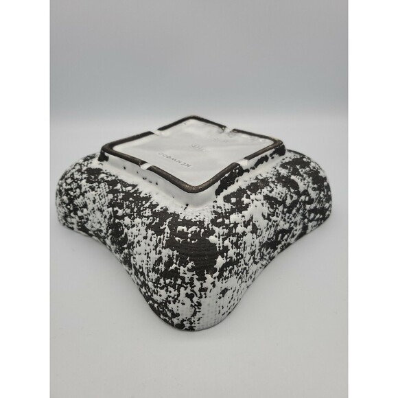 Shawnee Kenwood USA MCM Pottery Black Fat Lava Confetti Planter 2116 Square - Picture 12 of 12